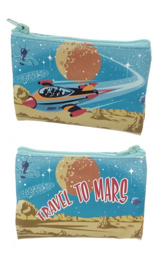 Travel To Mars Zippered Travel Pouch
