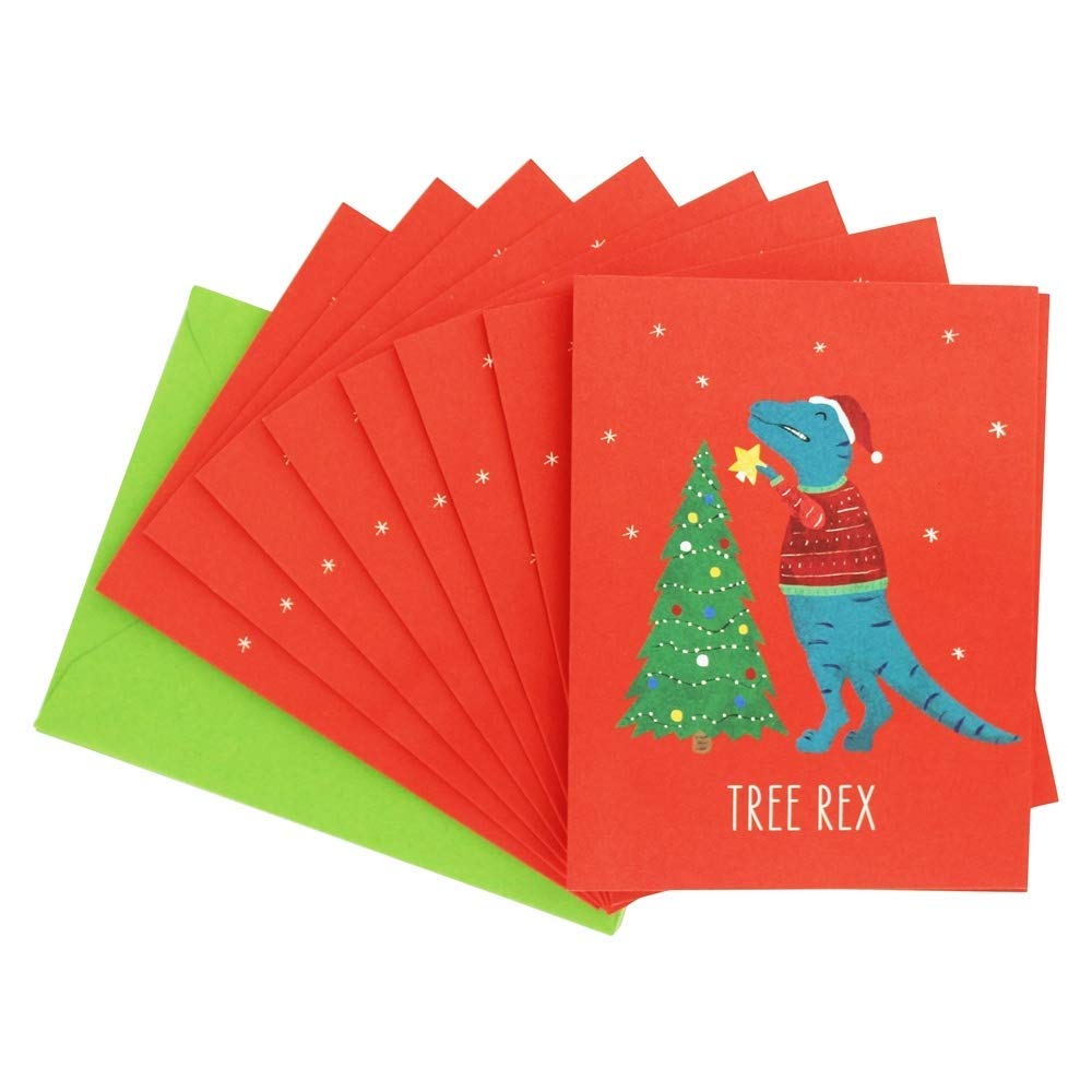 Tree Rex Holiday Note Cards