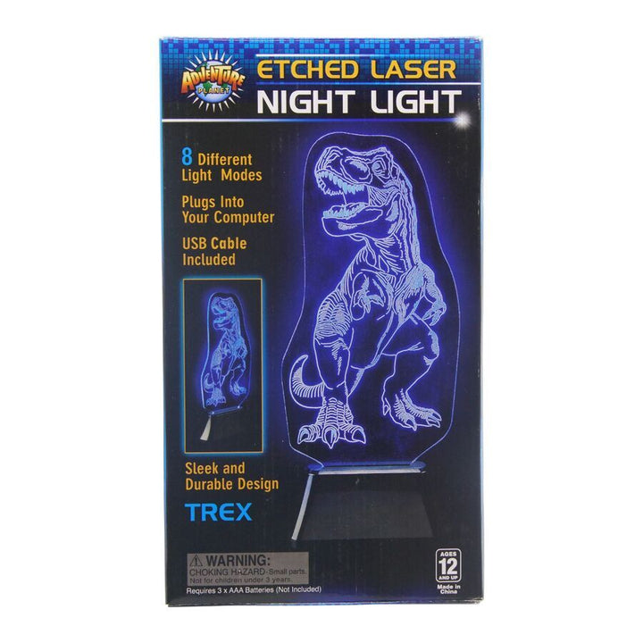 Etched 3-D Laser T.Rex Night Light