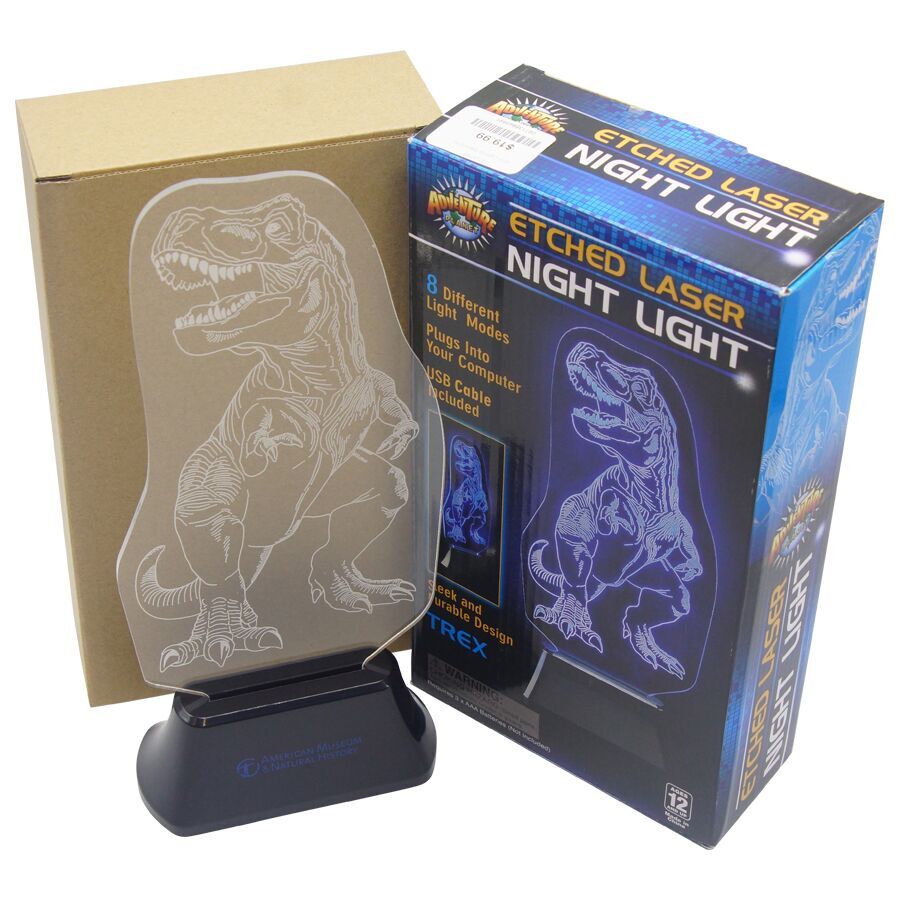Etched 3-D Laser T.Rex Night Light
