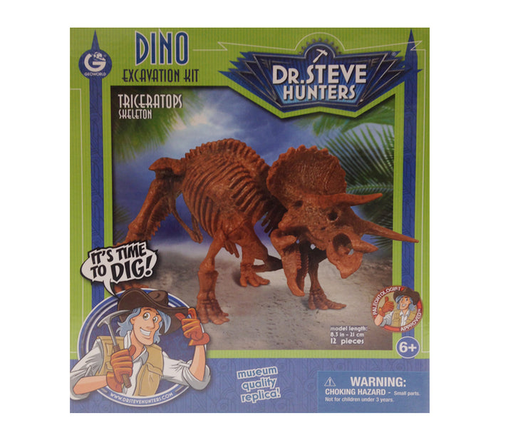 Triceratops Skeleton Excavation Kit by Geoworld