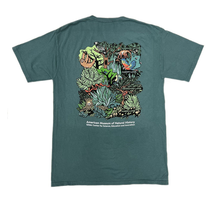 Adult AMNH Gilder Center Tropical Rainforest T-Shirt Back
