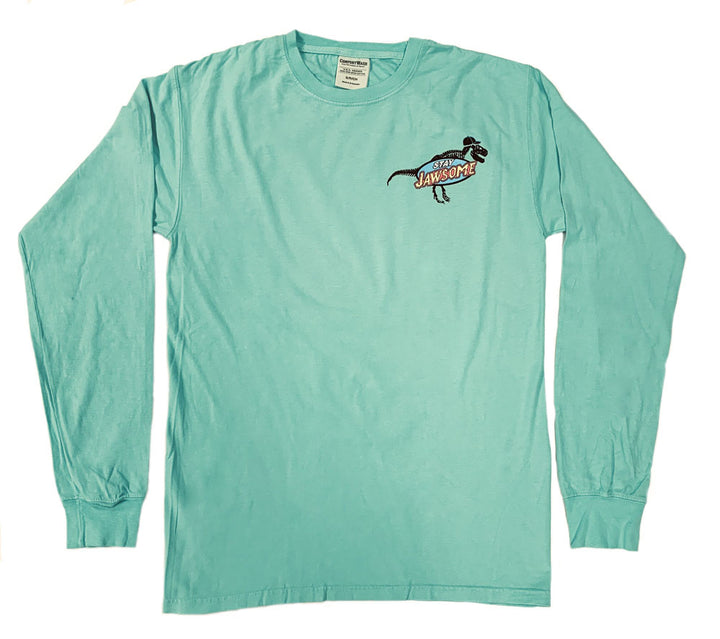 Adult Turquoise Stay Jawsome LS T-Shirt