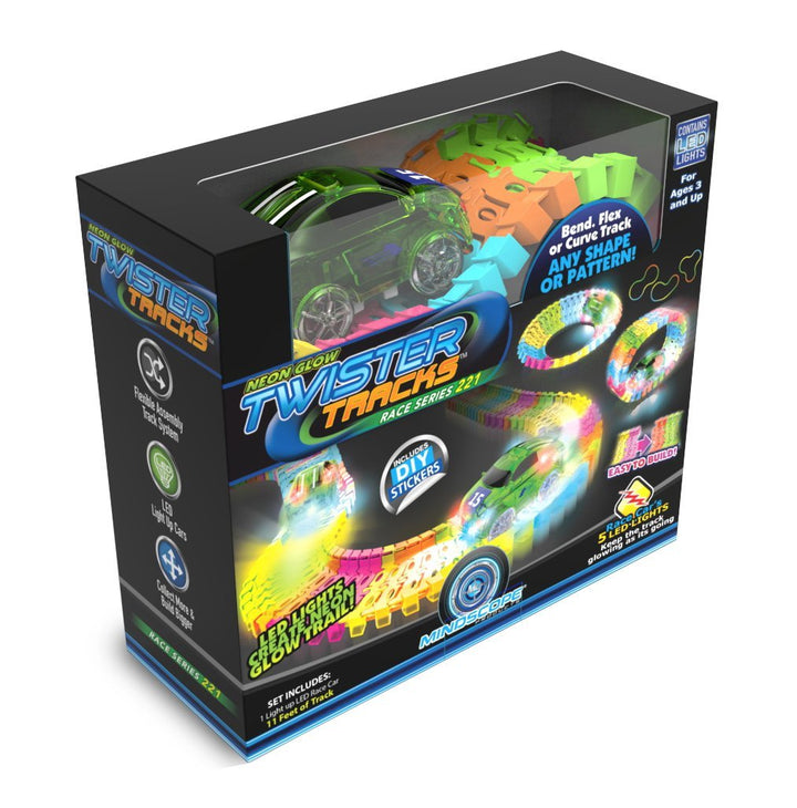 Neon Glow-In-The-Dark Twister Tracks