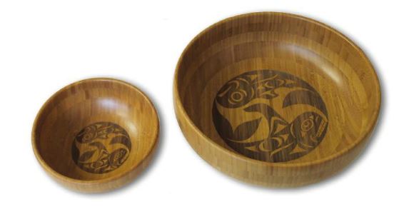Organic Bamboo Laser Engraved Unity Bowls
