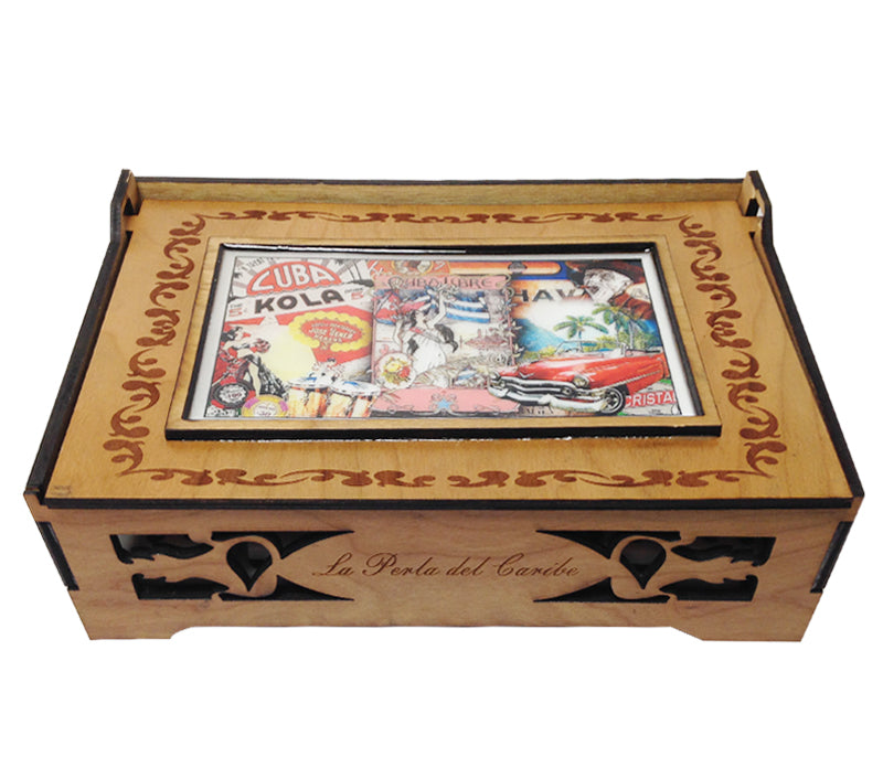 Vintage Cuban Double Nine Dominoes Set