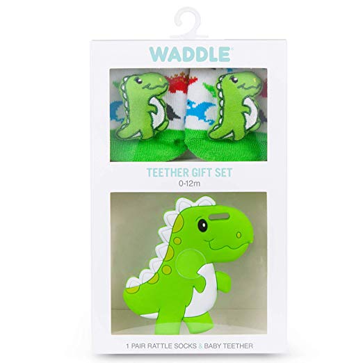 Infant Dinosaur Teether Gift Set