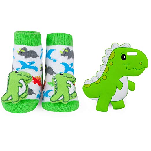 Infant Dinosaur Teether Gift Set