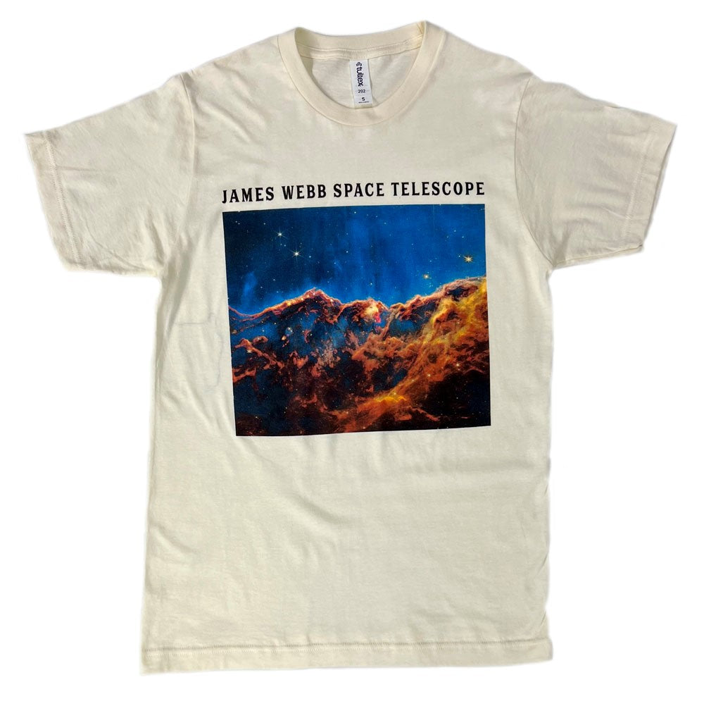 Adult Space Telescope T-Shirt - Nebula Image