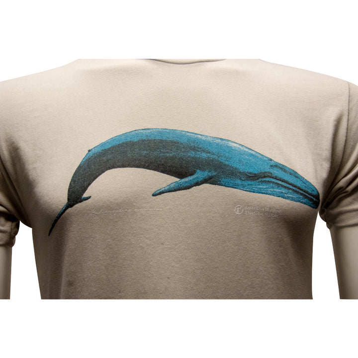 Adult AMNH Vintage Blue Whale T-Shirt