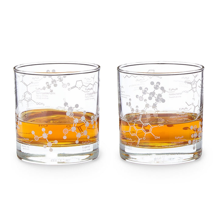 Set of Two Whiskey Chemistry Glasses