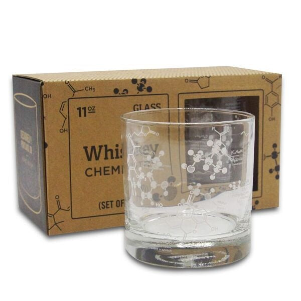 Set of Two Whiskey Chemistry Glasses
