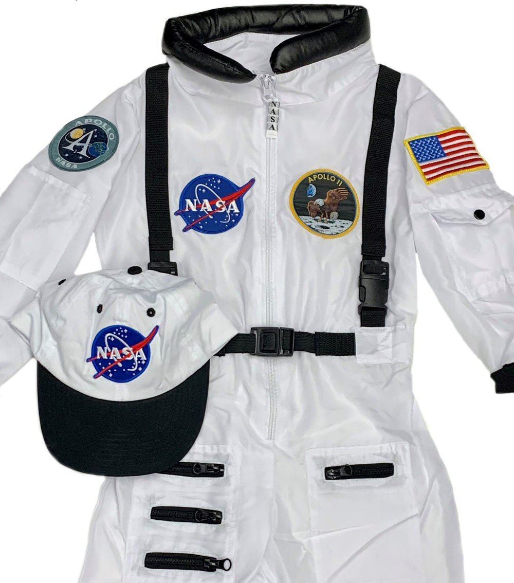 Youth NASA Apollo 11 Astronaut Suit and Cap Closeup