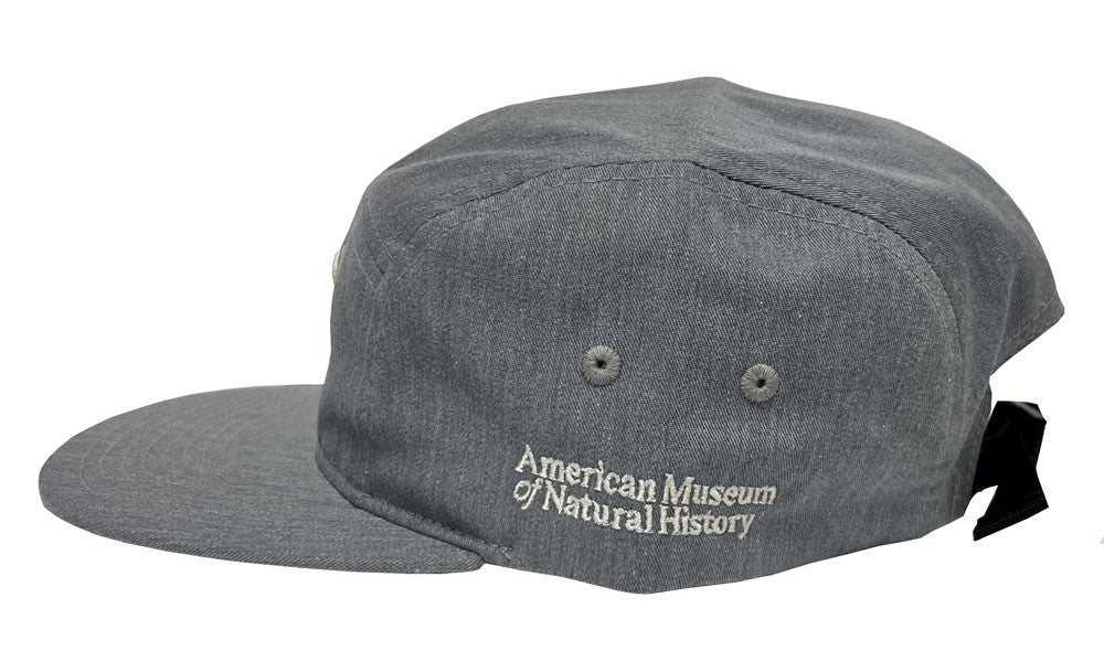 Adult Gray Woolly Elephant Flat Brim Cap Side