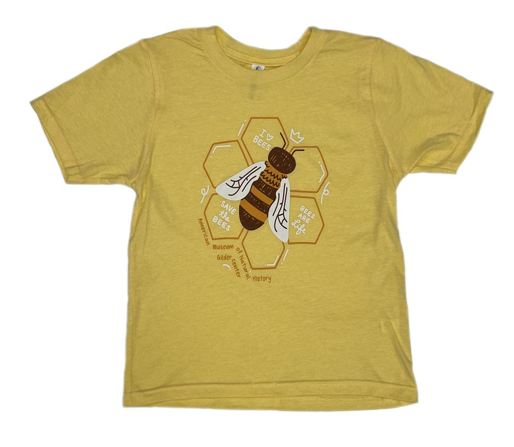 Youth AMNH Gilder Center I Heart Bees T-Shirt