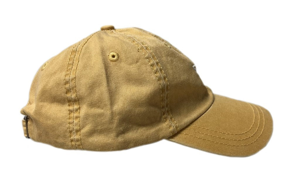 Adult Mustard Gold Embroidered Bee Cap