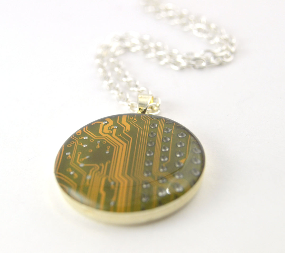 Recycled Circuit Board Necklace