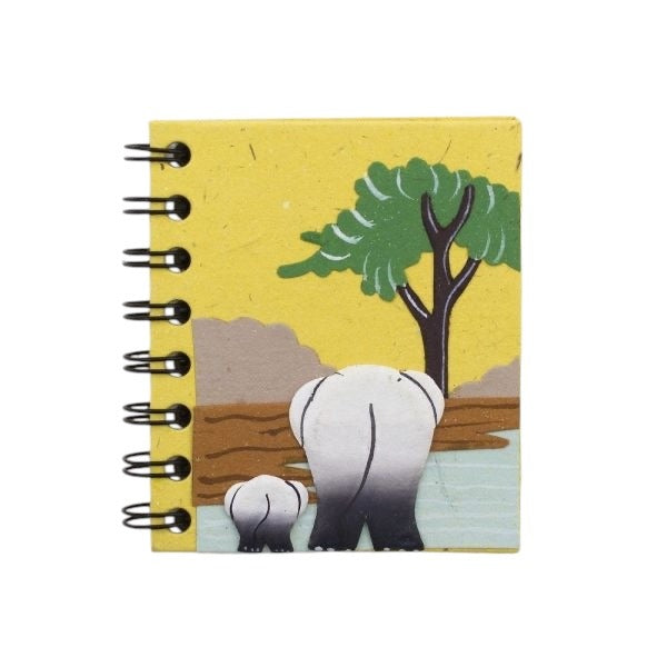 Small Eco-Friendly Elephants Notebook