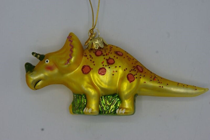 Bright Colored Glass Dinosaur Ornaments