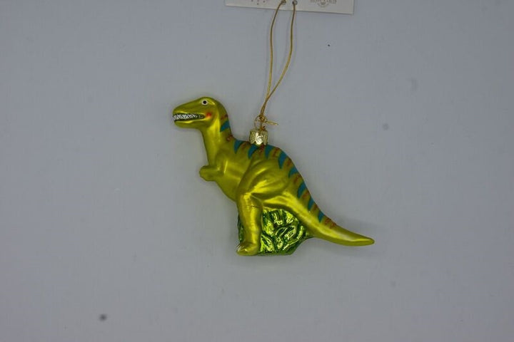 Bright Colored Glass Dinosaur Ornaments