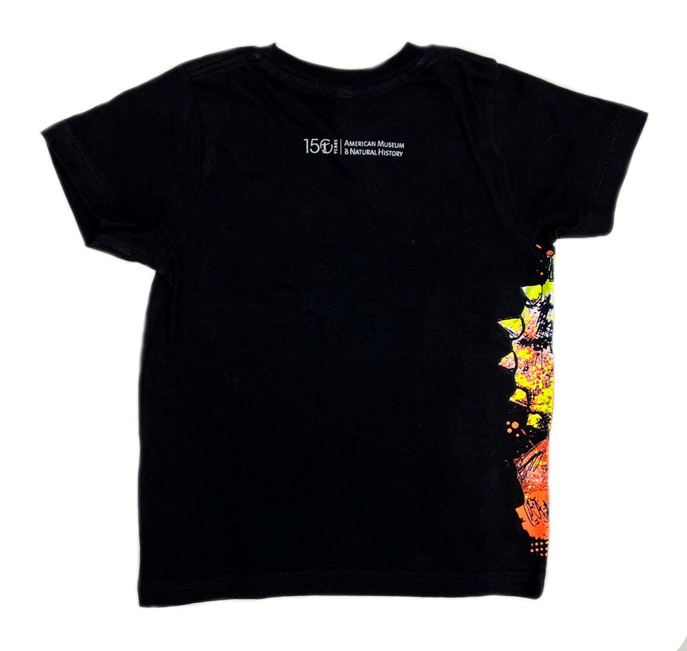 Youth Triceratops Dino Head T-Shirt Back