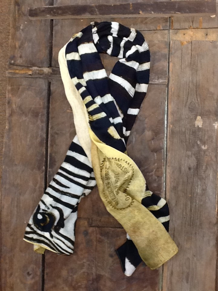 American Museum of Natural History Zebra Silk Scarf