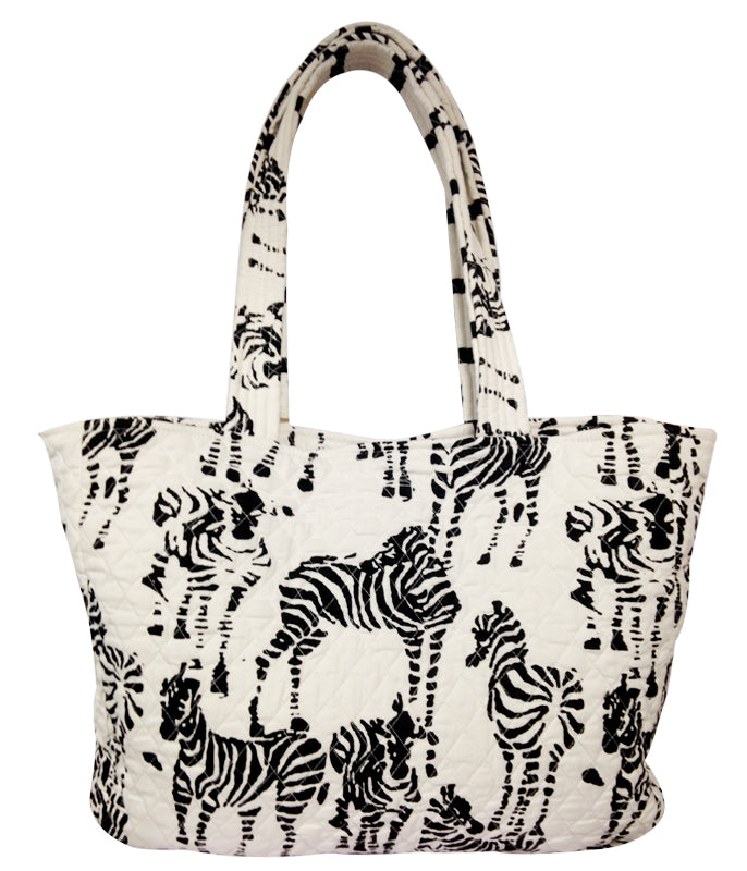 Zebra World Wild Life Tote Bag